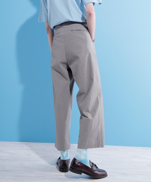 EMMA CLOTHES（エマクローズ）の「ウォッシュ加工コットンウエストギャザーワイドパンツ（その他パンツ・メンズ・ベージュ/ネイビー/グレー・M/L）」の15枚目の写真