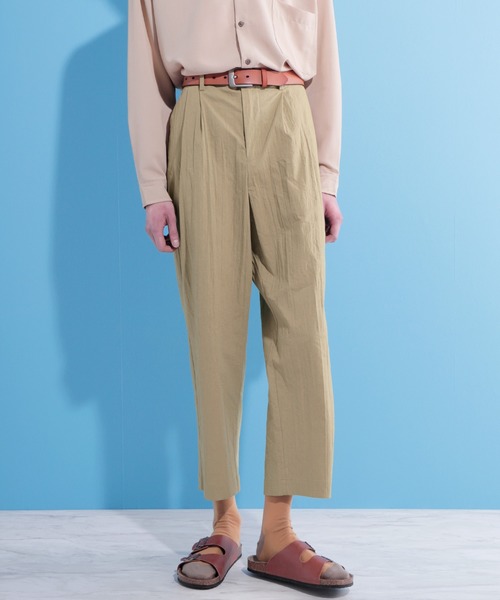 EMMA CLOTHES（エマクローズ）の「ウォッシュ加工コットンウエストギャザーワイドパンツ（その他パンツ・メンズ・ベージュ/ネイビー/グレー・M/L）」の16枚目の写真