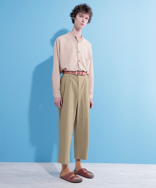 EMMA CLOTHES（エマクローズ）の「ウォッシュ加工コットンウエストギャザーワイドパンツ（その他パンツ・メンズ・ベージュ/ネイビー/グレー・M/L）」の17枚目の写真