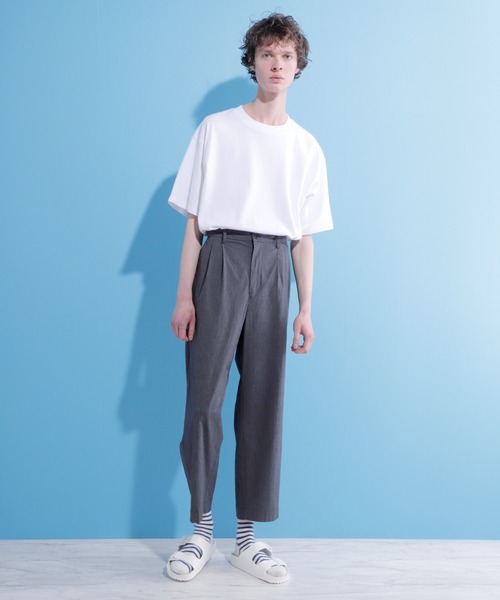 EMMA CLOTHES（エマクローズ）の「ウォッシュ加工コットンウエストギャザーワイドパンツ（その他パンツ・メンズ・ベージュ/ネイビー/グレー・M/L）」の20枚目の写真