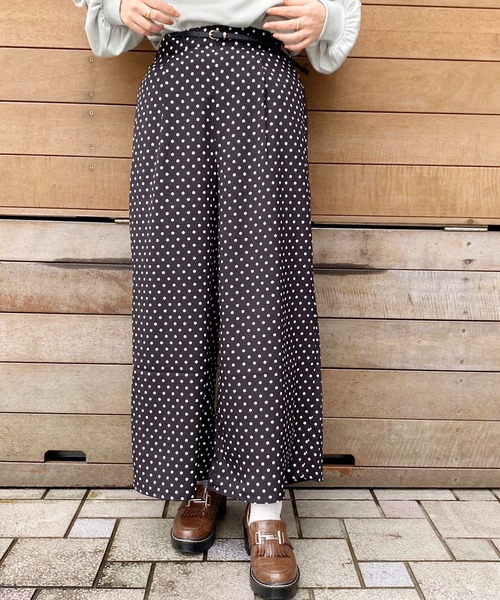 apres jour（アプレジュール）の「ドットパンツ【ZOZOTOWN限定アイテム】（その他パンツ・レディース・アイボリー/モカ/ブラック・フリー）」の3枚目の写真