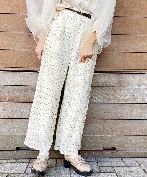 apres jour（アプレジュール）の「ドットパンツ【ZOZOTOWN限定アイテム】（その他パンツ・レディース・アイボリー/モカ/ブラック・フリー）」の5枚目の写真