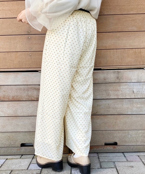 apres jour（アプレジュール）の「ドットパンツ【ZOZOTOWN限定アイテム】（その他パンツ・レディース・アイボリー/モカ/ブラック・フリー）」の6枚目の写真