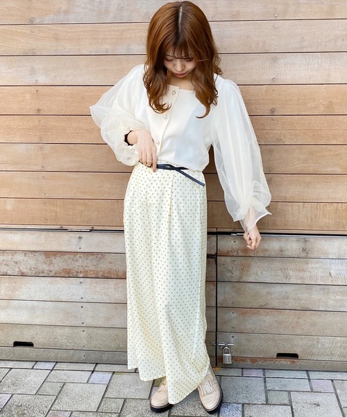 apres jour（アプレジュール）の「ドットパンツ【ZOZOTOWN限定アイテム】（その他パンツ・レディース・アイボリー/モカ/ブラック・フリー）」の7枚目の写真