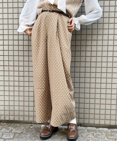 apres jour（アプレジュール）の「ドットパンツ【ZOZOTOWN限定アイテム】（その他パンツ・レディース・アイボリー/モカ/ブラック・フリー）」の12枚目の写真