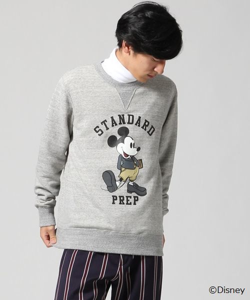 Disney(ディズニー)の「【MICKEY LIMITED COLLECTION】ツリウラケクルー(スウェット・メンズ・グレー/オートミール・MEDIUM/LARGE)」の2枚目の写真