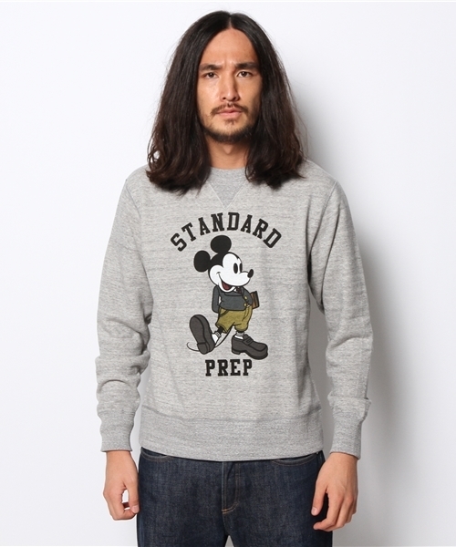 Disney(ディズニー)の「【MICKEY LIMITED COLLECTION】ツリウラケクルー(スウェット・メンズ・グレー/オートミール・MEDIUM/LARGE)」の5枚目の写真
