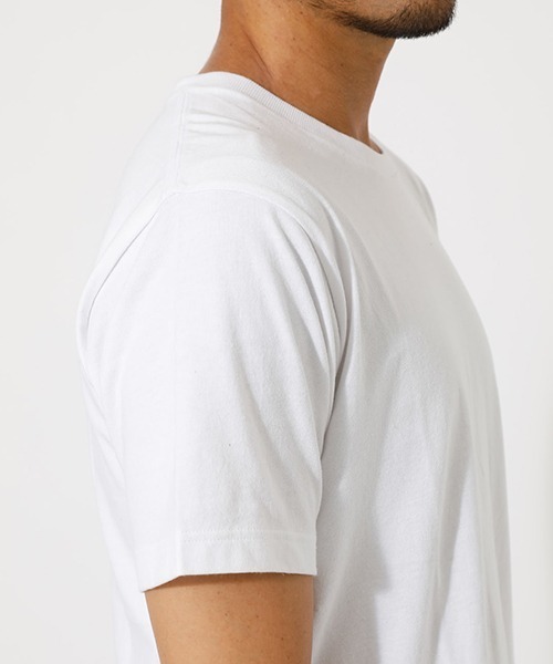 AZUL by moussy（アズールバイマウジー）の「USA COTTON C/N T-SHIRT/ユーエスエーコットンクルーネックティーシャツ（Tシャツ/カットソー・メンズ・ホワイト/ブラック/ベージュ/ライトピンク・SMALL/MEDIUM/LARGE/X-LARGE/X-SMALL）」の22枚目の写真