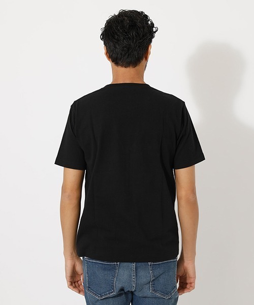 AZUL by moussy（アズールバイマウジー）の「USA COTTON C/N T-SHIRT/ユーエスエーコットンクルーネックティーシャツ（Tシャツ/カットソー・メンズ・ホワイト/ブラック/ベージュ/ライトピンク・SMALL/MEDIUM/LARGE/X-LARGE/X-SMALL）」の16枚目の写真