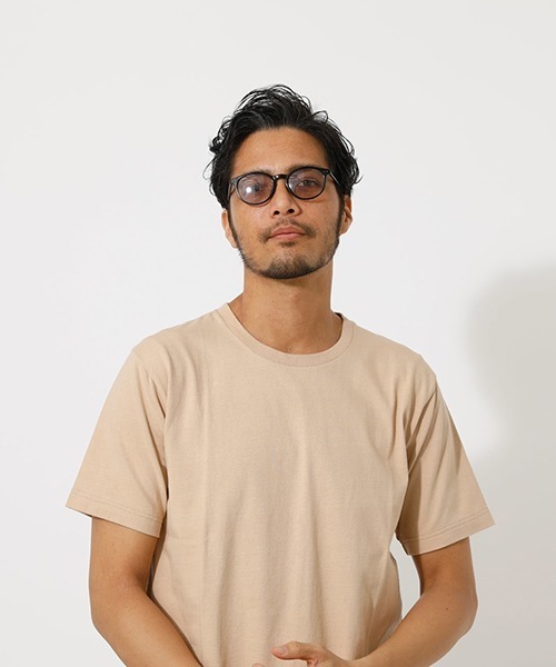 AZUL by moussy（アズールバイマウジー）の「USA COTTON C/N T-SHIRT/ユーエスエーコットンクルーネックティーシャツ（Tシャツ/カットソー・メンズ・ホワイト/ブラック/ベージュ/ライトピンク・SMALL/MEDIUM/LARGE/X-LARGE/X-SMALL）」の12枚目の写真