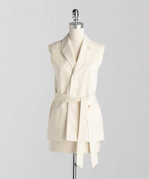 LOEFF(ロエフ)の「<LOEFF(ロエフ)> サージ ベスト(ベスト・レディース・ブラック/オフホワイト・0/1)」の2枚目の写真