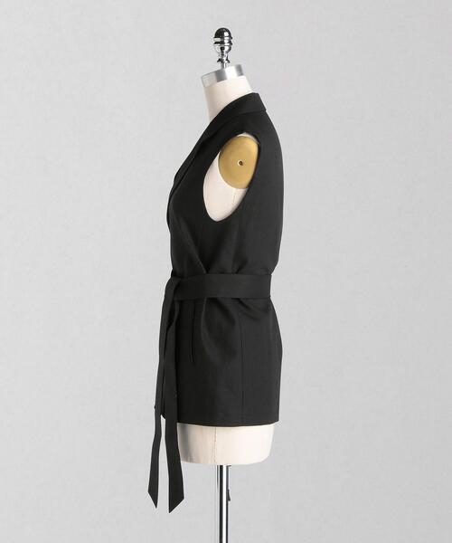 LOEFF(ロエフ)の「<LOEFF(ロエフ)> サージ ベスト(ベスト・レディース・ブラック/オフホワイト・0/1)」の3枚目の写真