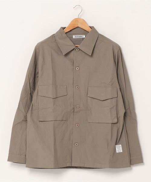 Ranch standard（ランチスタンダード）の「Ranch standard　ストレッチ ライトツイル リラックスフィット カーゴシャツ（ブルゾン・メンズ・ライトブラウン/ブラック/グレイッシュベージュ・M/L）」の3枚目の写真