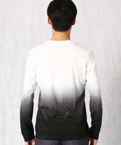 COMME CA MEN（コムサメン）の「グラデーションプリント　LSカットソー（ジャージ・メンズ・ホワイト/ベージュ/ブルー・LARGE/MEDIUM）」の7枚目の写真
