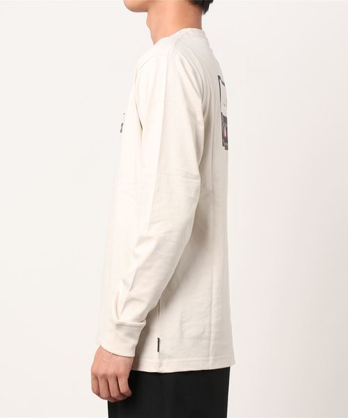 BILLABONG(ビラボン)の「BILLABONG/ビラボン ボックスロゴ バックプリントロンT BA012-050(Tシャツ/カットソー・メンズ・グレー/ブラック/ホワイト・XL/M/L)」の4枚目の写真