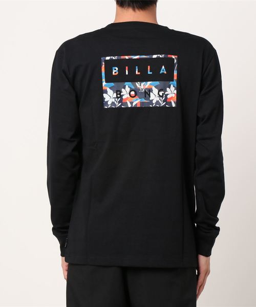 BILLABONG(ビラボン)の「BILLABONG/ビラボン ボックスロゴ バックプリントロンT BA012-050(Tシャツ/カットソー・メンズ・グレー/ブラック/ホワイト・XL/M/L)」の2枚目の写真
