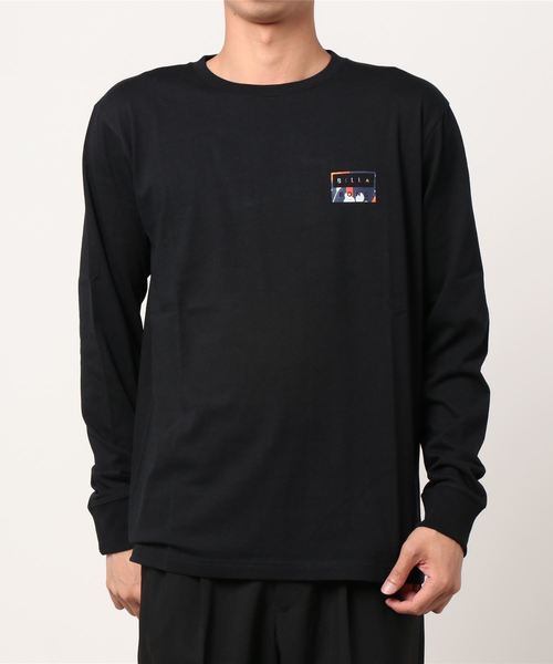BILLABONG(ビラボン)の「BILLABONG/ビラボン ボックスロゴ バックプリントロンT BA012-050(Tシャツ/カットソー・メンズ・グレー/ブラック/ホワイト・XL/M/L)」の6枚目の写真