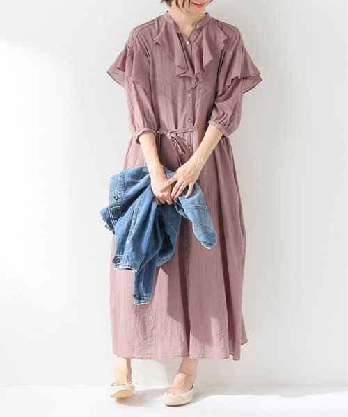 セール ハンドワッシャーフリルワンピース 手洗い可能 ワンピース Slobe Iena スローブイエナ のファッション通販 Zozotown