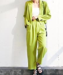 ECRIRE | ショートジャケットセットアップ(テーラードジャケット)