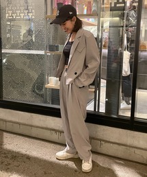 ECRIRE | ショートジャケットセットアップ(テーラードジャケット)