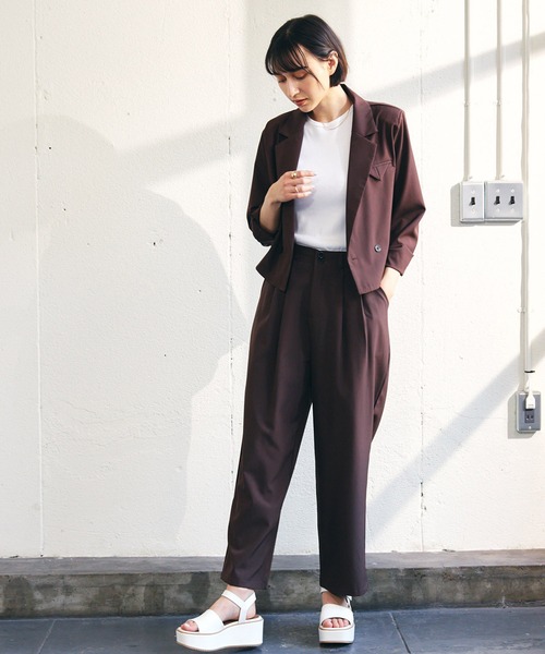 ジャケット ショート シンプル ジップ ストリート XU（エックスユー）の「ストリートファッション XU エックスユー