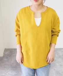 Riberry | 裏毛キーネックプルオーバー(スウェット)