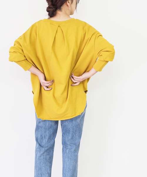 Riberry(リベリー)の「キーネックプルオーバー(スウェット・レディース・グレー/スミクロ/ラベンダー/マスタード・MEDIUM)」の19枚目の写真