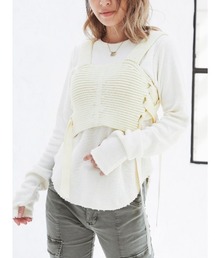 ALEXIA STAM | Knit Bustier Top/ニットビスチェトップ(ベスト)