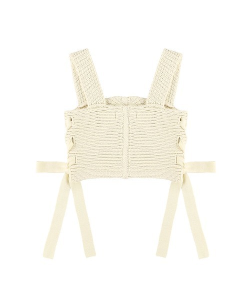 ALEXIA STAM（アリシアスタン）の「【Scawaii 5月号掲載】Knit Bustier Top/ニットビスチェトップ（ベスト・レディース・チャコールグレー/アイボリー/モカ・FREE）」の16枚目の写真