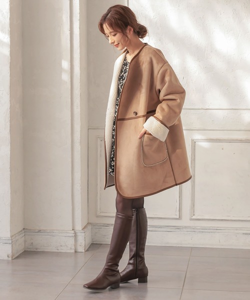 KOBE LETTUCE（コウベレタス）の「スウェード×ボアフェイクムートン