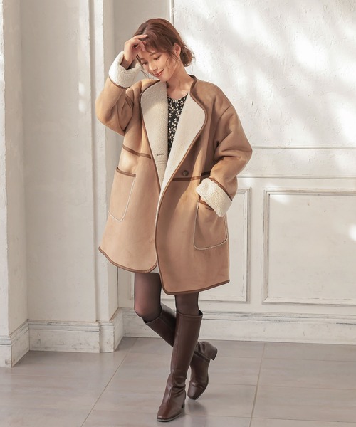 KOBE LETTUCE（コウベレタス）の「スウェード×ボアフェイクムートン