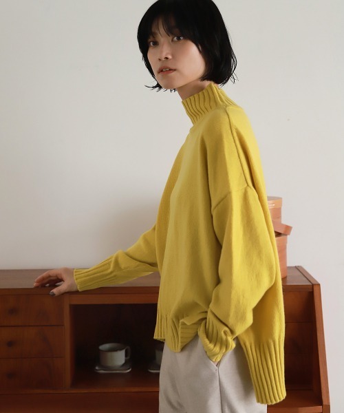 LAKOLE（ラコレ）の「7Gラムエアレットプルオーバー / LAKOLE（ニット/セーター・レディース・ライトグレー/ネイビー/オフホワイト/イエロー/ブラウン系その他・SMALL/MEDIUM）」の5枚目の写真