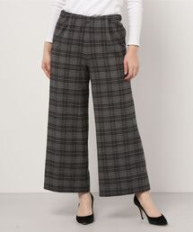 MARECHAL TERRE | MARECHAL TERRE（マルシャルテル）チェックワイドパンツ / チャコール(その他パンツ)