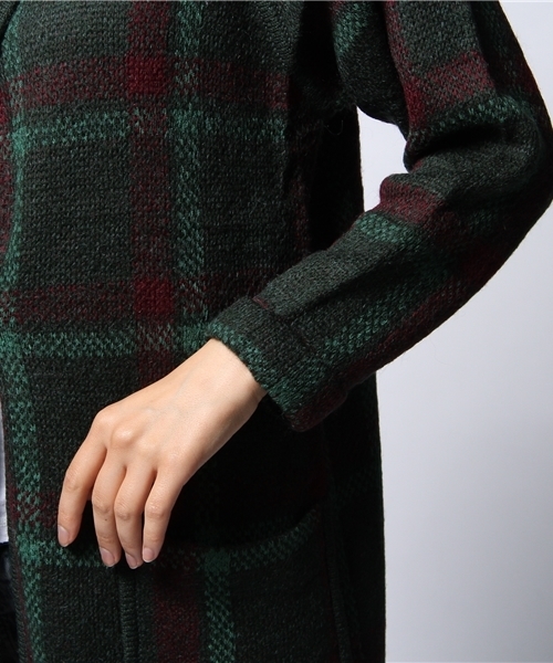 ROSE BUD（ローズバッド）の「LK-14256 RAGLAN LONG CARDIGAN（その他アウター・レディース・ライトベージュ/ダークグリーン・ONE SIZE）」の8枚目の写真