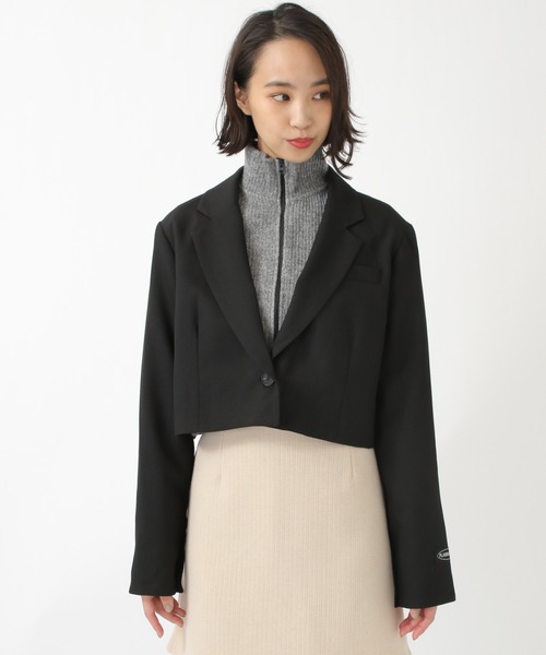 ALAND（エーランド）の「PLASMASPHERE／ムジショートテーラージャケット　2926181（テーラードジャケット・レディース・ブラック/グレー・FREE）」の7枚目の写真