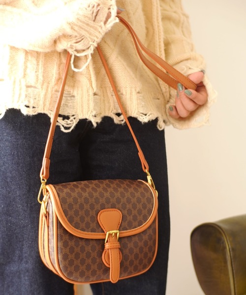 Port（ポート）の「レトロ モノグラム 風 レザー ショルダーバッグ #_