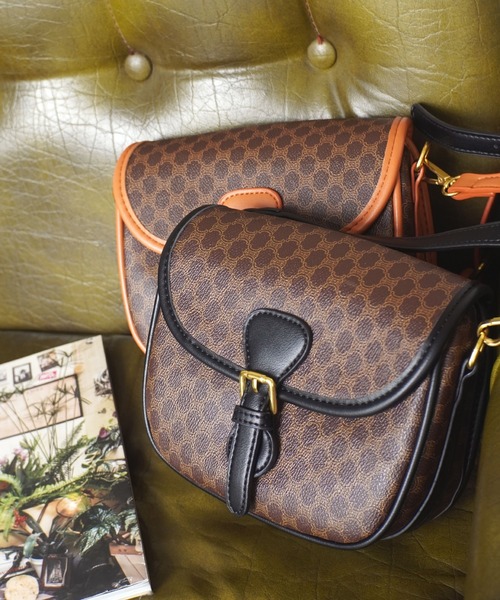Port（ポート）の「レトロ モノグラム 風 レザー ショルダーバッグ #_