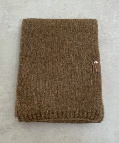 LE MORE（リモア）の「ショートニットマフラー（マフラー・レディース・ベージュ/ブラウン/アイボリー/グレー/ブラック・FREE）」の6枚目の写真