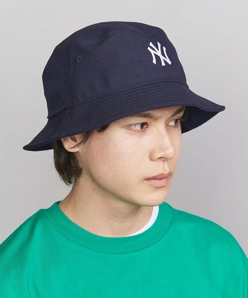 NEW ERA（ニューエラ）の「【別注】 ＜NEW ERA（ニューエラ）＞ BUCKET HAT NY/ハット（ハット・メンズ・ネイビー・FREE）」の3枚目の写真