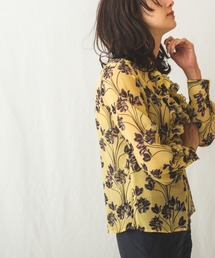 NARACAMICIE | 線書きフラワーフリルブラウス(シャツ/ブラウス)