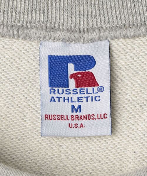 Russell Athletic（ラッセルアスレティック）の「【WEB限定/SHIPS別注】RUSSELL ATHLETIC: ビッグシルエット プリント スウェット (トレーナー) 21SS（スウェット・メンズ・グレー/ベージュ/ネイビー/パープル・SMALL/MEDIUM/LARGE/X-LARGE）」の19枚目の写真