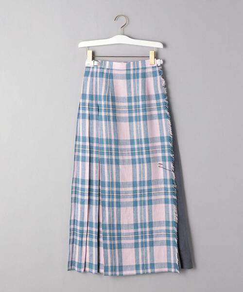 O'NEIL of DUBLIN（オニールオブダブリン）の「＜O'NEIL of DUBLIN（オニール オブ ダブリン）＞フリンジ マキシ キルトスカート（スカート・レディース・ベージュ/ライトピンク・8/10）」の15枚目の写真