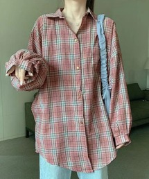 Newlyme | オーバーサイズチェックシャツ(シャツ/ブラウス)