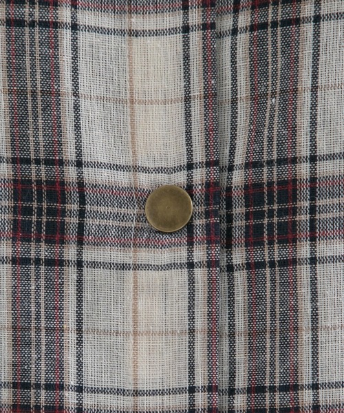 Newlyme（ニューリーミー）の「オーバーサイズチェックシャツ（シャツ/ブラウス・レディース・ホワイト/ピンク/ブルー・MEDIUM/LARGE）」の15枚目の写真