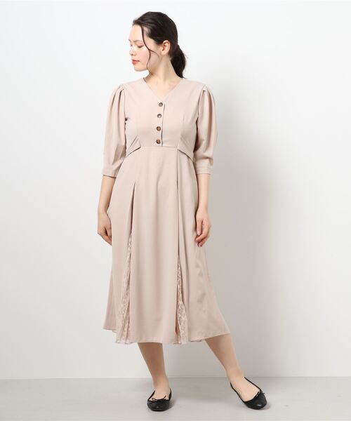 激安保証通販のロングワンピース 成人式 ワンピース ワンピース レース Kana カナ のファッション クラシカル レース 結婚式ワンピース お呼ばれパーティードレス ワンピース