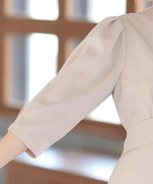 Kana（カナ）の「クラシカル レース 結婚式 お呼ばれ パーティー ロングワンピース（ワンピース・レディース・ベージュ/グレー/ネイビー・M/S）」の12枚目の写真