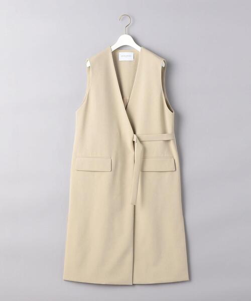 UNITED ARROWS（ユナイテッドアローズ）の「UWMSC P/R ノーカラー ベスト②◆（ベスト・レディース・ベージュ/ネイビー・FREE）」の19枚目の写真