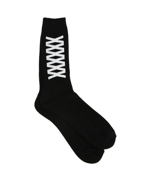 MARCOMONDE（マルコモンド）の「MARCOMONDE（マルコモンド）XXXXX SOX ソックス メンズ（ソックス/靴下・メンズ・ブラック/ホワイト・FREE）」の2枚目の写真