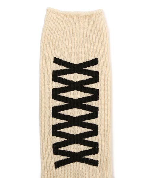 MARCOMONDE（マルコモンド）の「MARCOMONDE（マルコモンド）XXXXX SOX ソックス メンズ（ソックス/靴下・メンズ・ブラック/ホワイト・FREE）」の3枚目の写真