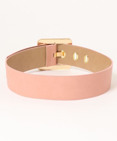 MIIA(ミーア)の「バックル太ベルト(ベルト・レディース・グリーン/パープル/ピンク/オフホワイト・FREE)」の5枚目の写真